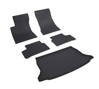 904819-49B-421088 - Kit tappeti Auto e Protezione Baule in gomma Compatibile con Classe A W177 Hatchback dal 05/2018-, (con alette al pari del piano baule, NO con rialzo)