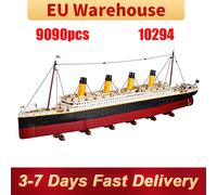 9090 pezzi grande barca da crociera blocchi set adulti nave a vapore modello di mattoni giocattolo compleanno regali di Natale compatibili 10294 9090pcs No Box