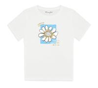 90angle8 T Shirt Donna Cotone Bianca Maglia Manica Corta Taglia Unica M Stampata Summer Flower Today Is Always The Best Day Blu Lamina