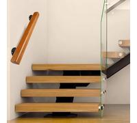 90cm Corrimano Legno per Scale Interne, Ringhiera A Muro Per Anziani, Passamano Moderno Capacità di Carico 180KG, Maniglie Antiscivolo Supporto di Sicurezza per Casa, Corridoio, Soppalchi, Terrazze