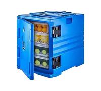 90L 120L Contenitore for cibo isolato Contenitore for la consegna degli alimenti Carico frontale con ruote Contenitore for alimenti Armadio for refrigerazione all'aperto,Risparmia Tempo(Blue 90L)