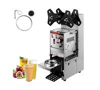 90mm / 95mm Diametro Semiautomatico Bubble Tea Cup Sealer Macchina for sigillare tazze in acciaio inossidabile for bevande commerciali al cacao al caffè