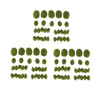 90PCS 3 Dimensioni Artificiali Moss Rocks Decorative, Palle di Muschio Verd7412