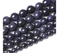 90PCS 8mm Blu arenaria Gemma Perline Perline Pietra Naturale Rotonde 81,3 cm 2 fili