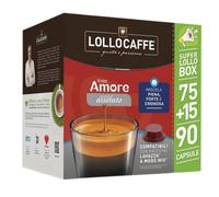 Lollo Caffè linea Amore Gusto Assoluto 75 + 15 capsule compatibili per macchina A Modo Mio