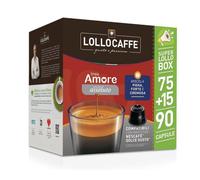 Lollo Caffè linea Amore Gusto Assoluto 75 + 15 capsule compatibili per macchina Dolce Gusto