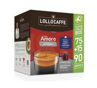 90pz (75+15) Lollo Caffè Capsule Nespresso Amore Assoluto