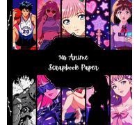90s Anime Scrapbook Paper, Manga Junk Journal Paper, Vintage Cartoon Decorative Paper, DIY Projects, Origami, Collage Sheets, Decoupage Paper, 10 Designs, Double Sided