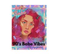 90's Babe Vibes: Themed 90's Lined Notebook for Class Notes, Journaling, or Thoughts | Retro Y2K Aesthetic | Pink, Girly, Fun | 120 Pages | 8.5x11 Inch