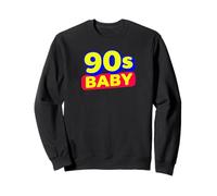 90s Baby Retro Vibes Bold Color Throwback Design Felpa