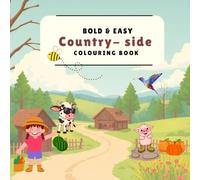 90s bold and easy coloring book: countryside coloring book for kids & adults