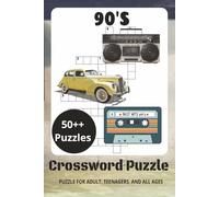 90's Crossword Puzzle Book: Easy-to-Read Crossword Puzzles | 6 x 9 Inches | 111 Pages | 50++ Puzzles for Relaxation & Fun