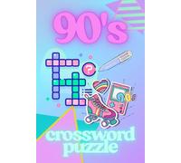 90s Crossword Puzzle: Fun Nostalgic Game Word Search Great Gifts for Friends and Family Old School Era Nineties 1990s