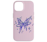 90s Cyber Butterfly che si scioglie nello spazio con le stelle Custodia per iPhone 14