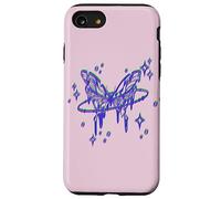 90s Cyber Butterfly che si scioglie nello spazio con le stelle Custodia per iPhone SE (2020) / 7/8