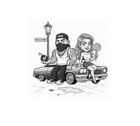 90's Hip Hop Low Rider Car Lined Notebook: Urban-Inspired Writing Journal