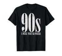 90s I Miss You So Much Distressed Nostalgia Quote Maglietta