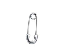 90s incoraggiato Sporco Sicurezza Pin Studente Orecchini Outsider Rock Argento Miscela Gioielli per le Donne Addons Tradizionali Orecchini a Pin di Sicurezza per Moda Emozionale, One Size, come