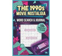 90s Movie Nostalgia Journal & Puzzle Book: 100 Retro Word Search Puzzles & Cinematic Memory Pages for Classic Cinema Fans
