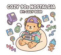 90s Nostalgia Coloring Book for Adults: Cozy Retro Scenes with Big Bold and Easy Designs, Cute Throwback Moments for Relaxation and Stress Relief