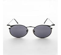 90s Ovale Punk Grunge Steampunk Vintage Sole Nero/Grigio Lenti -dieselgoth