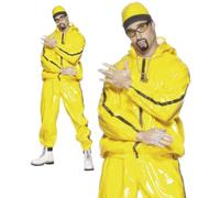 90s Rapper Gangster Suit Ali G Costume da Uomo Scouser Tuta M L