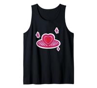 90s Retro Y2K Vintage Cuore nello spazio con stelle Canotta