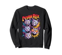 90's Vintage Devon Rex Pixie Cats Felpa
