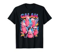 90s Vintage Galah Bird Rose-Breasted Cockatoo Maglietta
