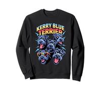 90s Vintage Kerry Blue Terrier Felpa