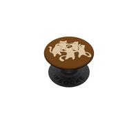 90s Y2K Carino Tomcats e gatti che ballano in un cerchio PopSockets PopGrip Adesivo