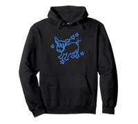 90s Y2K Happy Surprised Dog Mutt Pooch Puppy sotto Starry Felpa con Cappuccio
