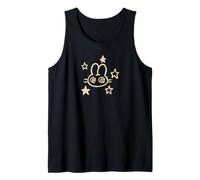 90s Y2K Mad Rabbit Lepre Bunny è confuso sotto Starry Canotta