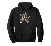 90s Y2K Mad Rabbit Lepre Bunny è confuso sotto Starry Felpa con Cappuccio