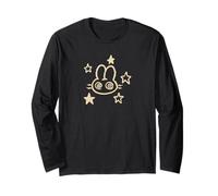 90s Y2K Mad Rabbit Lepre Bunny è confuso sotto Starry Maglia a Manica
