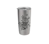 90s Y2K Meduse e pesce sotto le stelle Bicchiere termico in acciaio inox doppia parete