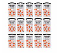 90x Rayovac Apparecchi Acustici Batteria 13 DA13 Zinco Aria Originale Prodotto