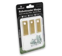 90x To the South®, lame per tagliaerba, in titanio, adatte per Belrobotics Bigmow (Connected), 90 pezzi