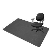 90X140 cm Tappetino for sedia da ufficio con rotelle antiscivolo for scrivania protettivo for gioco for computer protettore sotto il tappeto per Parquet(Deep gray)