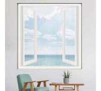 90x140cm Bianco Zanzariera per Finestre e Porte, Barriera Efficace contro Insetti