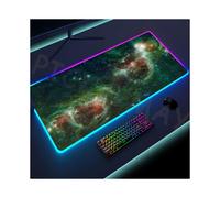 (90x43 cm-Taro Viola) Tappetino per mouse da gioco RGB Universe Tappetini per mouse spaziali Tappetini