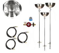 91.4cm Alto Fai da Te Cortile LP Gas Torcia Ciotole Durata Warr 316 Inossidabile