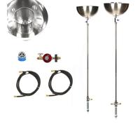 91.4cm Alto Fai da Te Cortile LP Gas Torcia Ciotole Durata Warr 316 Inossidabile