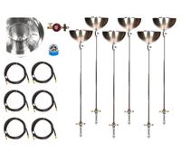 91.4cm Alto Fai da Te Cortile LP Gas Torcia Ciotole Durata Warr 316 Inossidabile
