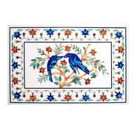 91.4cm x 61cm Marmo Centro Tavolo Mano Floreale Pietre Semi Preziose Inlay Work