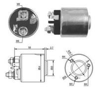 91 CV Elettromagnete Motore d'avviamento per RENAULT Master I Bus T 30 2.2 KW 67