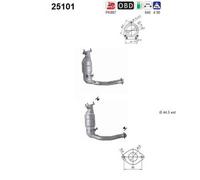 91 KW 124 CV CATALIZZATORE PER Mazda Tribute EP 2.0
