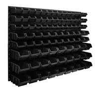 91 scatole impilabili mensola portautensili parete plastica 3 colori Tool Wall