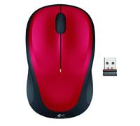 910-002496 Logitech Wireless Mouse M235, RF Wireless, Alkaline, Red Ambidextrous