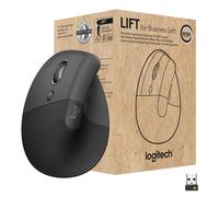 Logitech Lift for Business mouse Mancino RF senza fili + Bluetooth Ottico 4000 DPI
